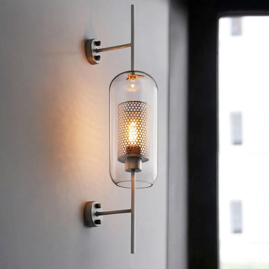 Modern Capsule Wall Lamps - Gold or Silver