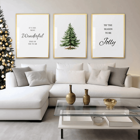 Nordic Christmas Tree Art Print