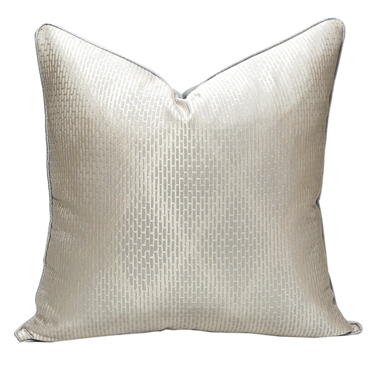 Beige Shimmer Cushion - 45 x 45cm - Jasmine and Jade Interiors