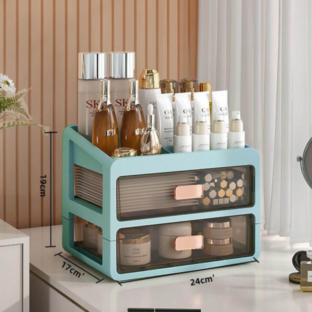 Elite Makeup/ Skin Care Beauty Organiser - Nordic Green