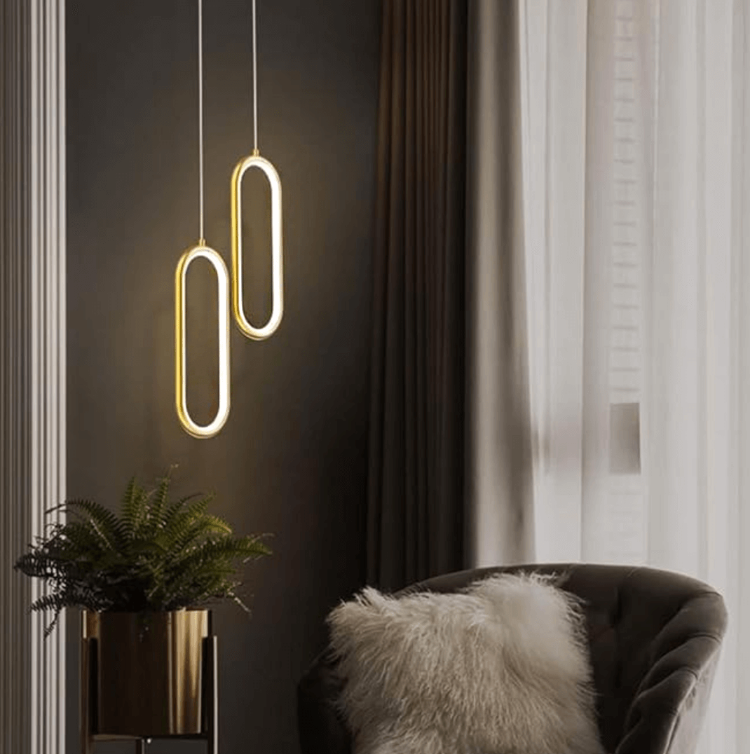 Zäitgenëssesch LED Drop Luuchten - Gold oder Schwaarz