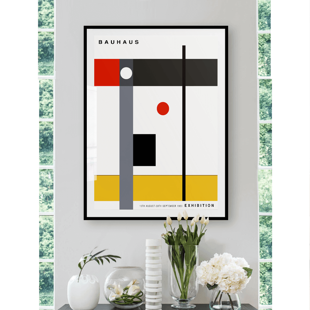 Bauhaus vert / jaune Impression artistique