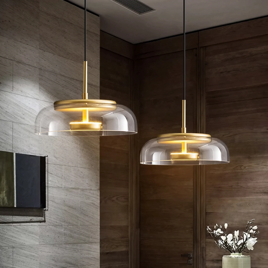 Scandi Glass Pendant Lights - 3 Colours