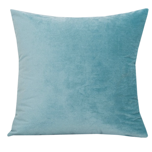 Luxe sammetskudde - Aqua
