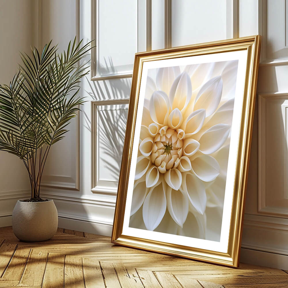 Macro Dahlia Art Print