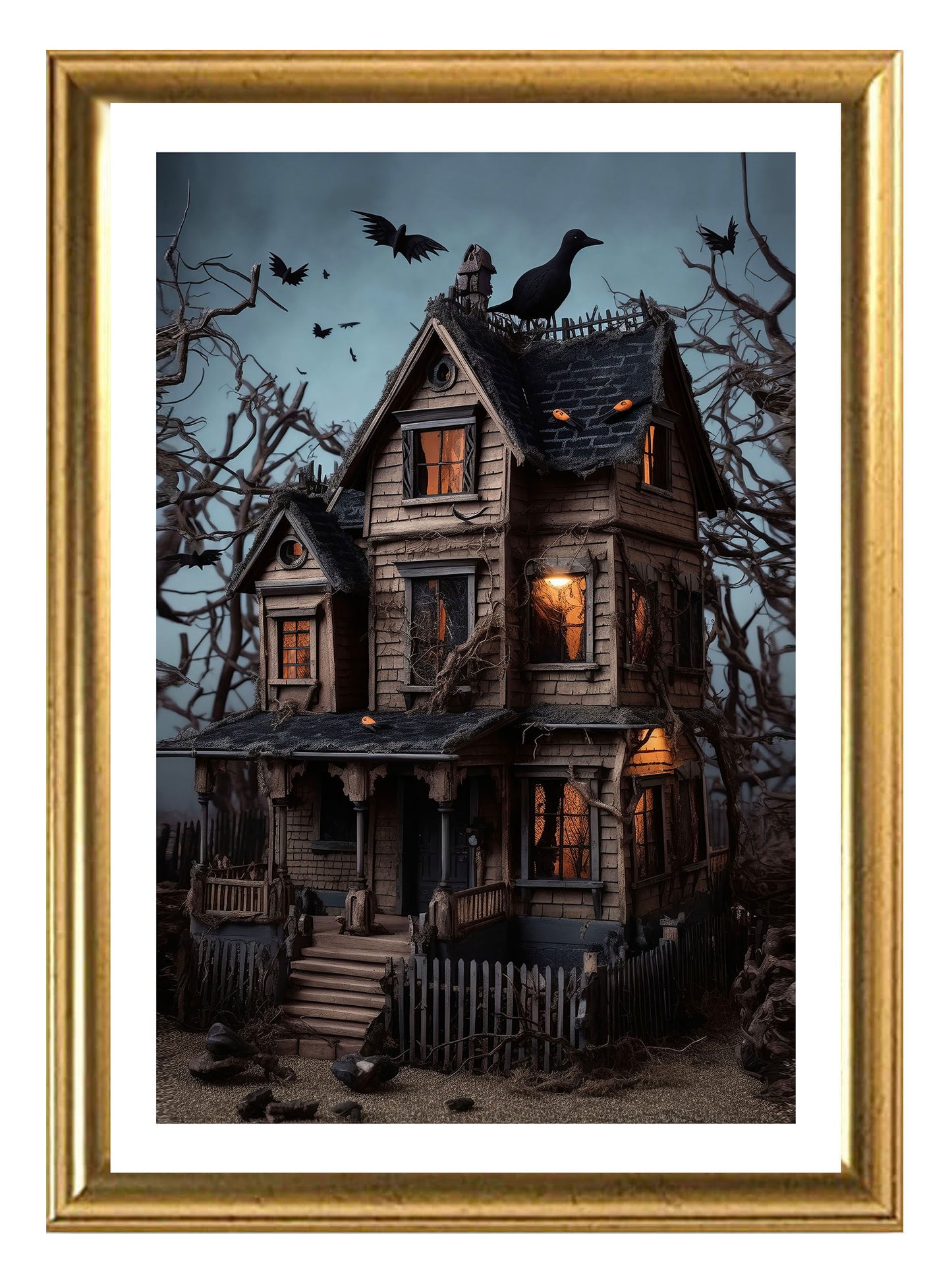 Stampa artistica della casa stregata