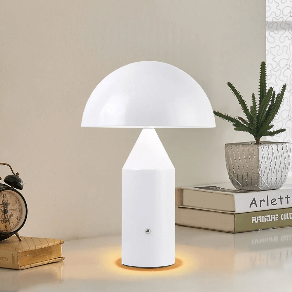 Lamp Bwrdd Madarch Ôl-Fodern - 3 Lliw