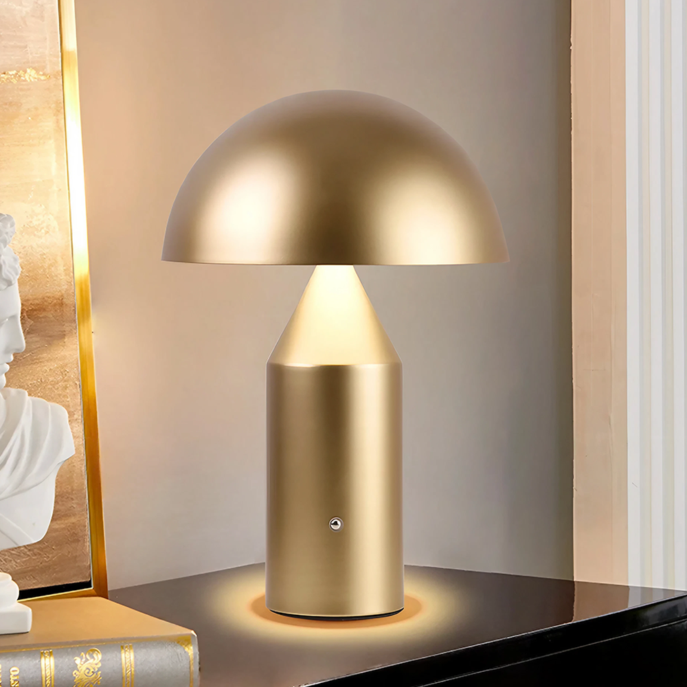 Lamp Bwrdd Madarch Ôl-Fodern - 3 Lliw