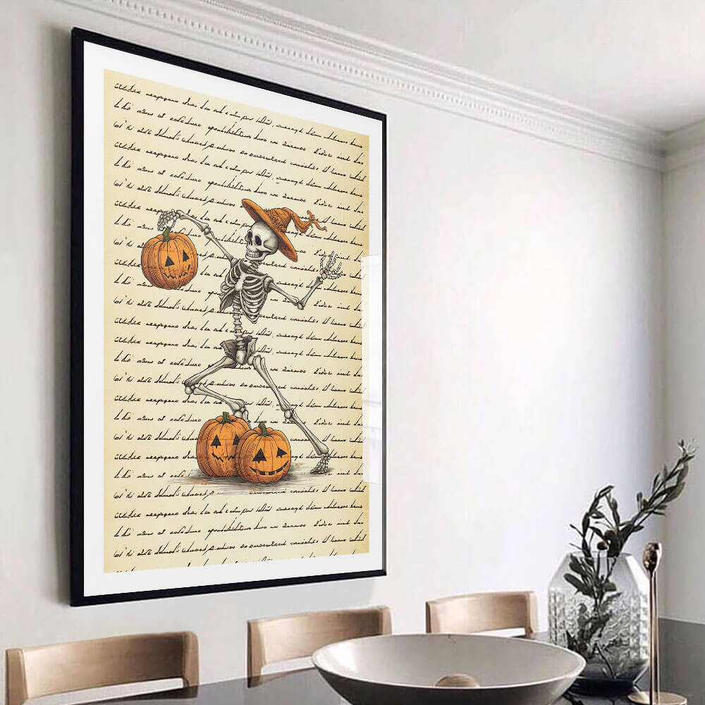 Halloween Skeleton Art Print