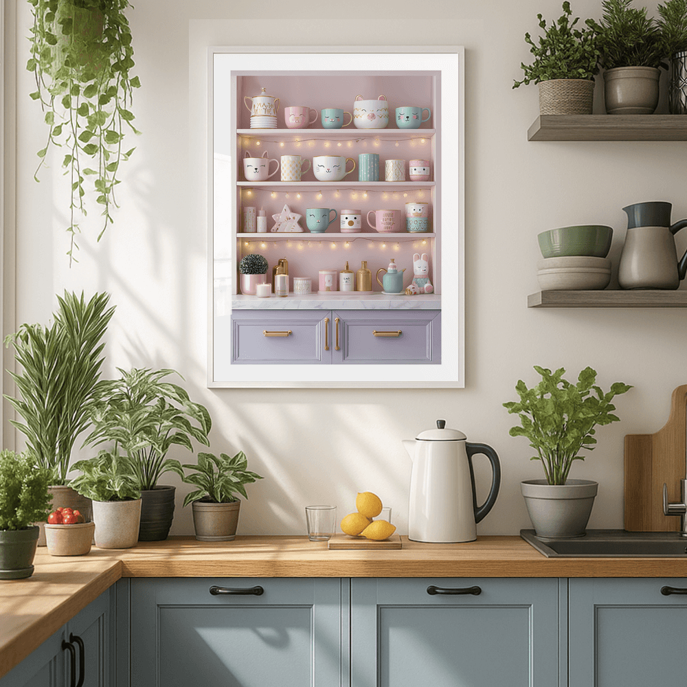 Pastel Pantry Art Print