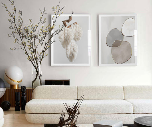 Macrame Feathers Art Print
