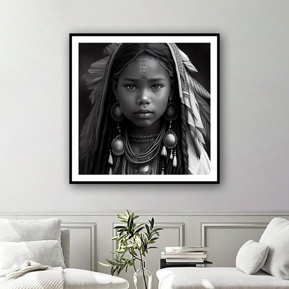 'Fearless' Apache Indian Wall Art Print