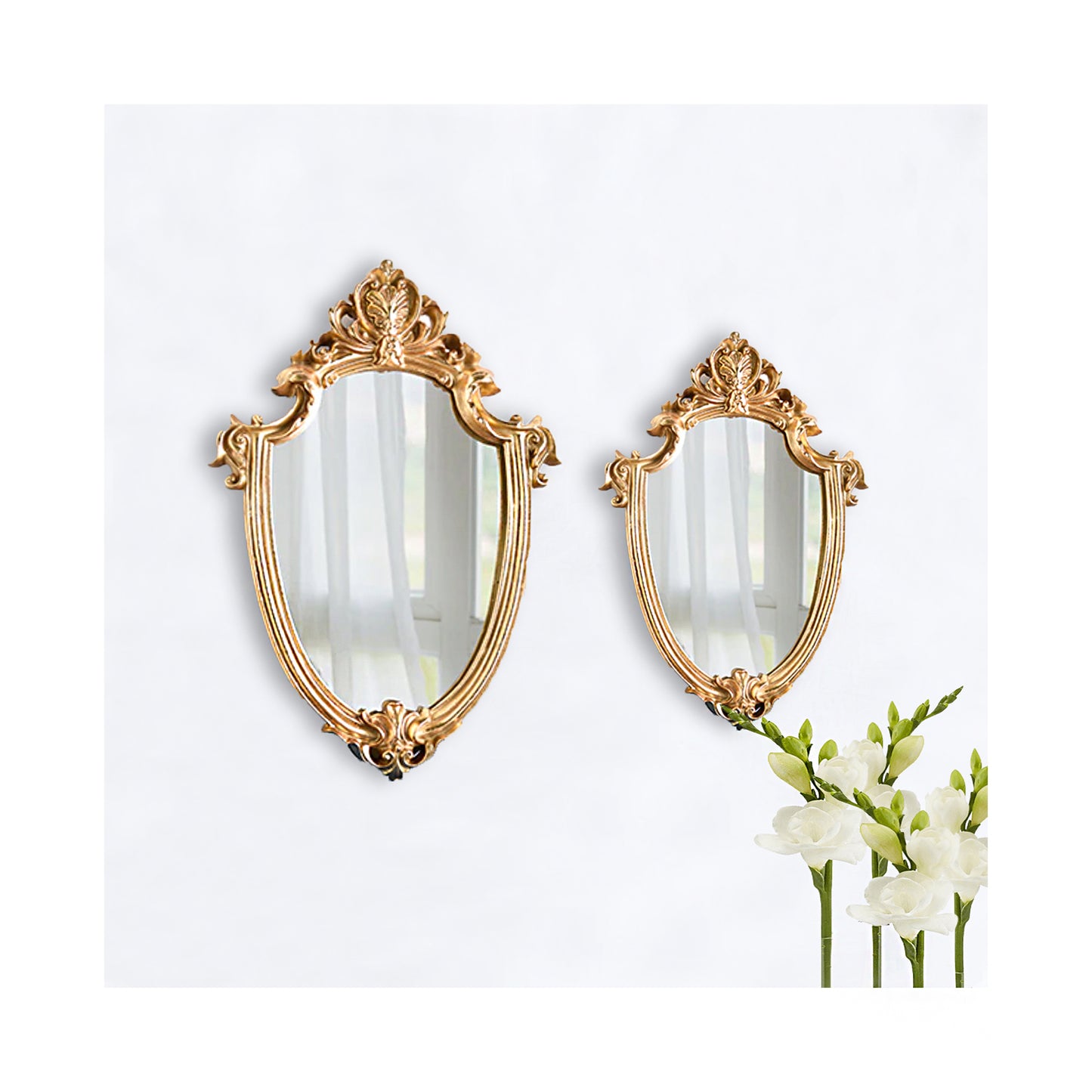 Golden Princess Mirror's - Jasmine and Jade Interiors