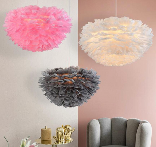 Swan Feather Pendant, ceiling light, lamp