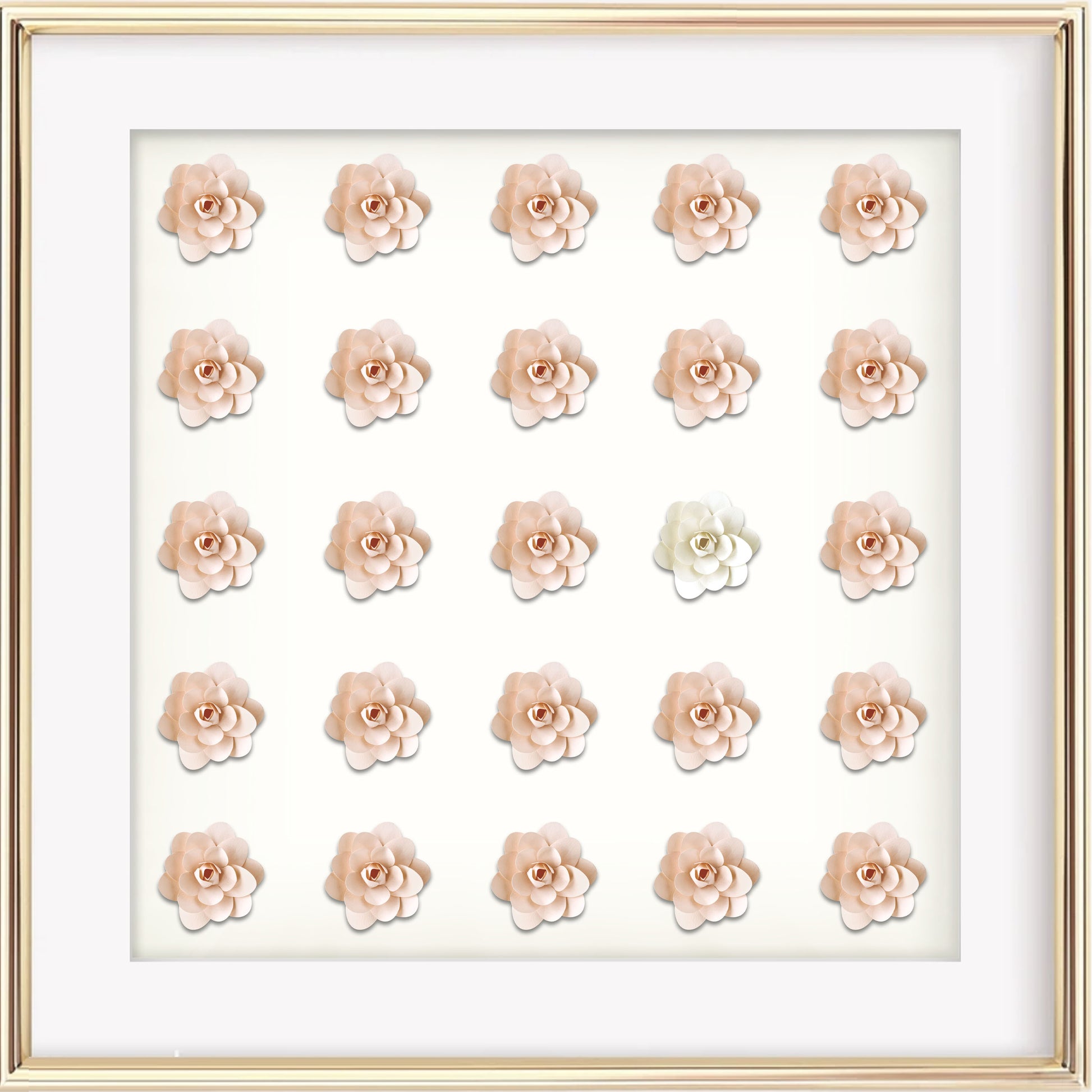 Pretty 3D Rose Art Print - Jasmine and Jade Interiors