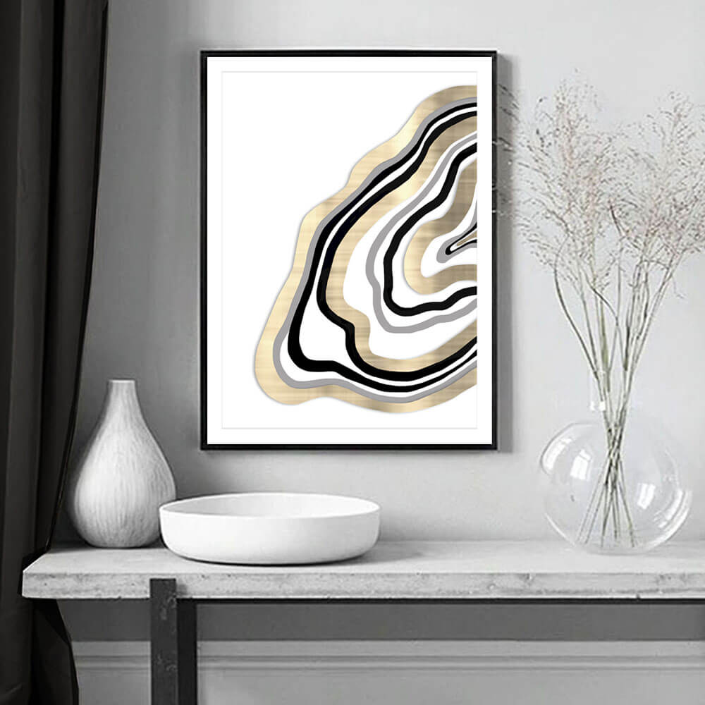 Geode Glitz Art Print (a)