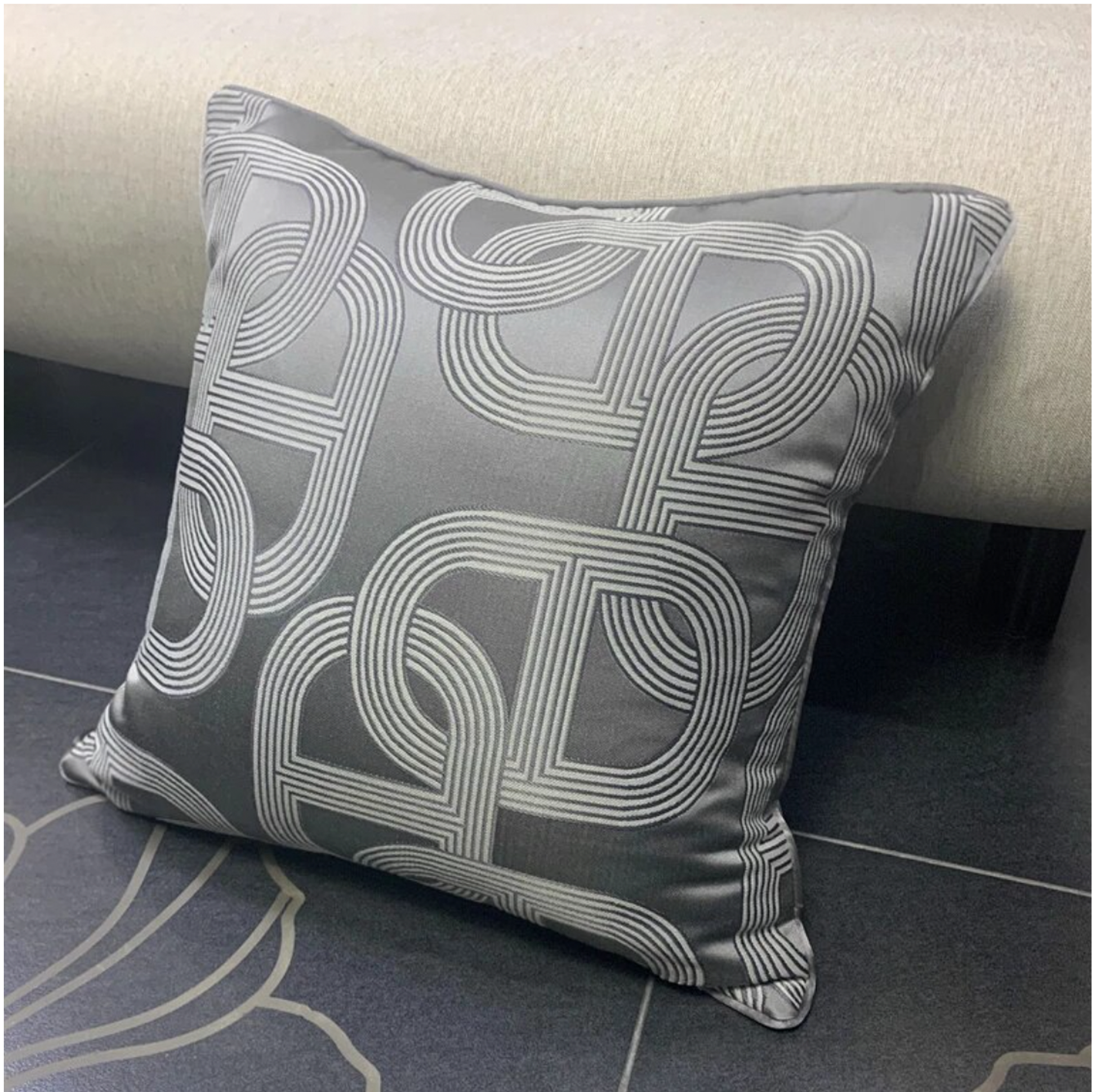Luxury Geometric Cushions - 3 Colours - 45 x 45cm - Jasmine and Jade Interiors
