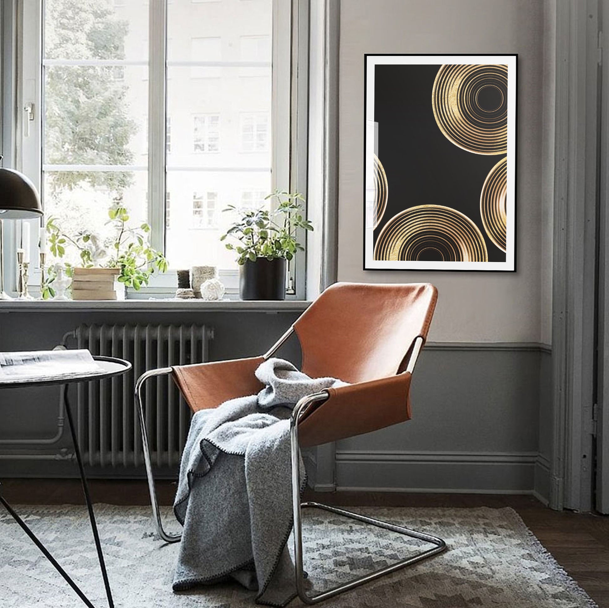 Gold Rings Art Print - Jasmine and Jade Interiors