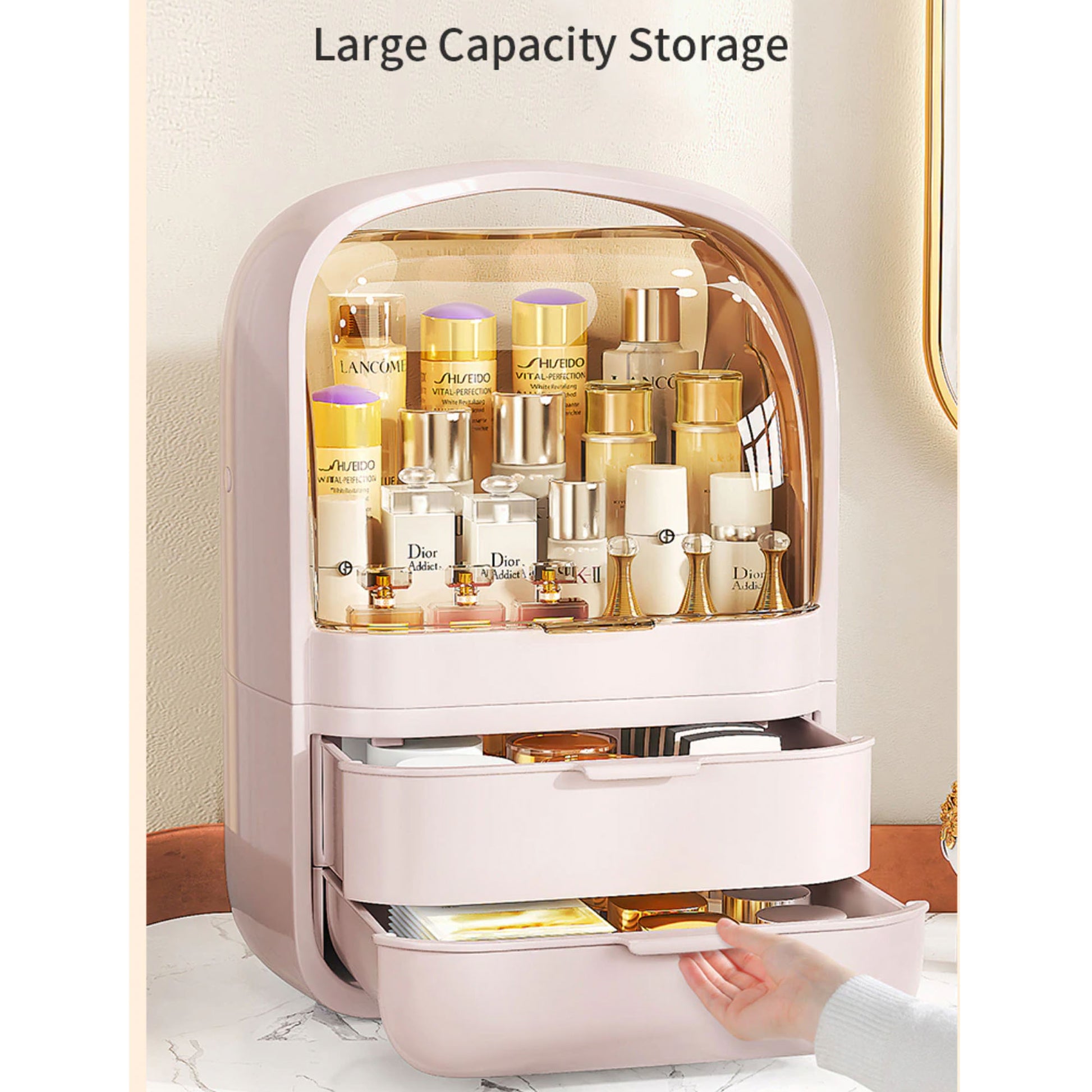Lola  Portable Makeup/ Perfume Beauty Organiser - 2 Colours - Jasmine and Jade Interiors