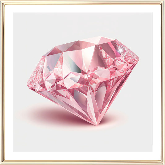 Rosa diamantkonsttryck