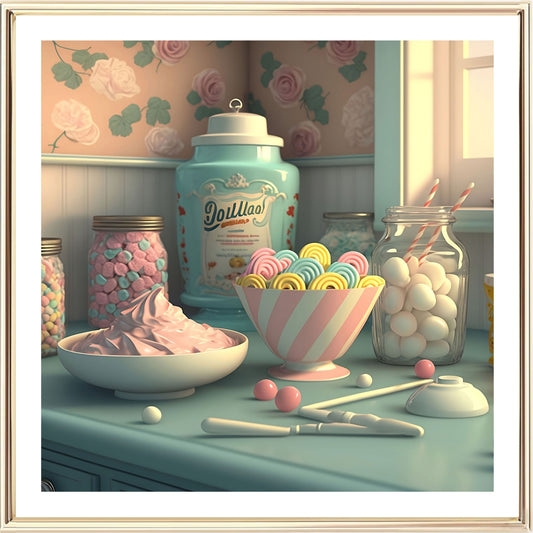 Retro Candy Art Print
