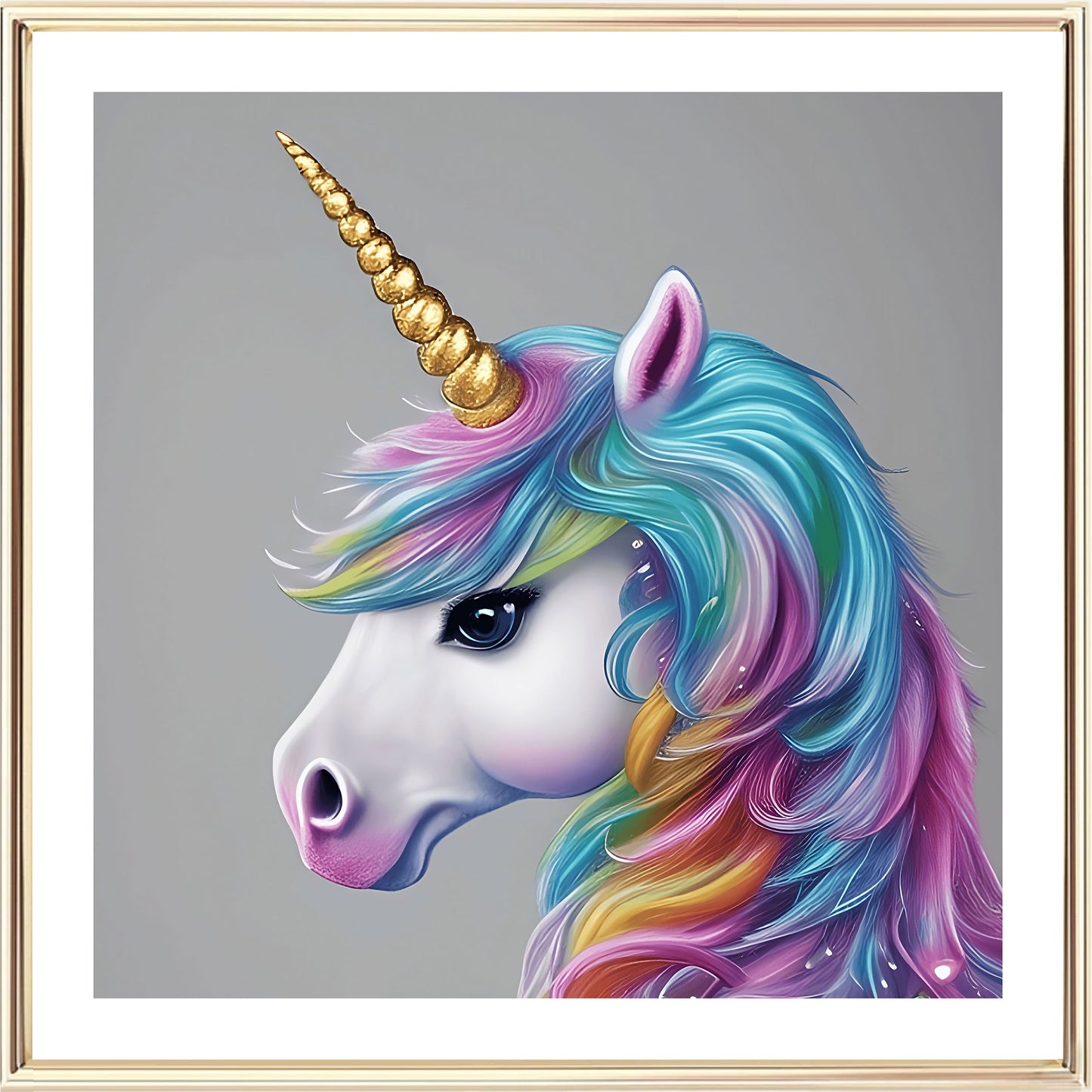 Rainbow Unicorn Art Print