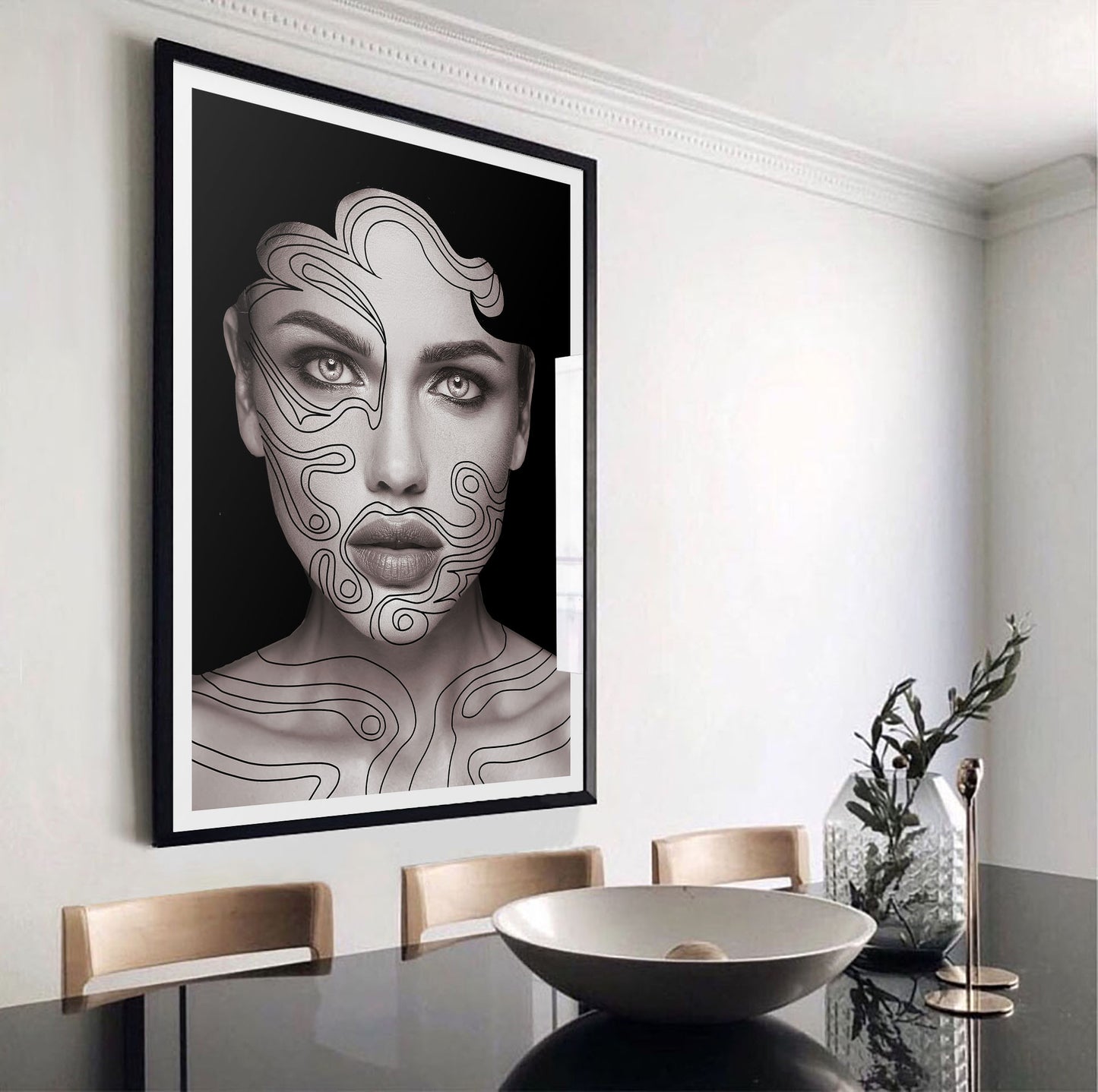 Swirl Girl Art Print - Jasmine and Jade Interiors