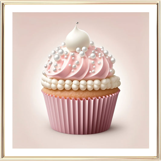 Iced Cupcake Art Print