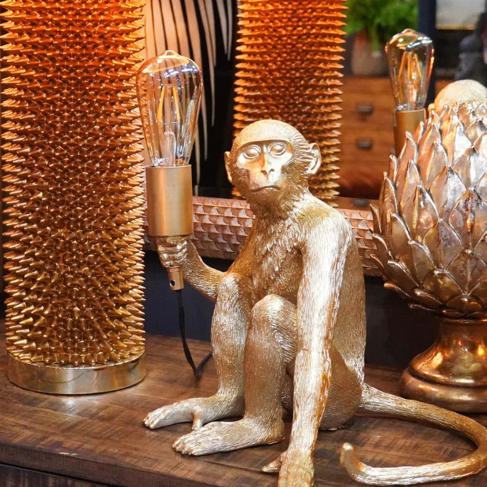 Cheeky Monkey Gold Bordslampa