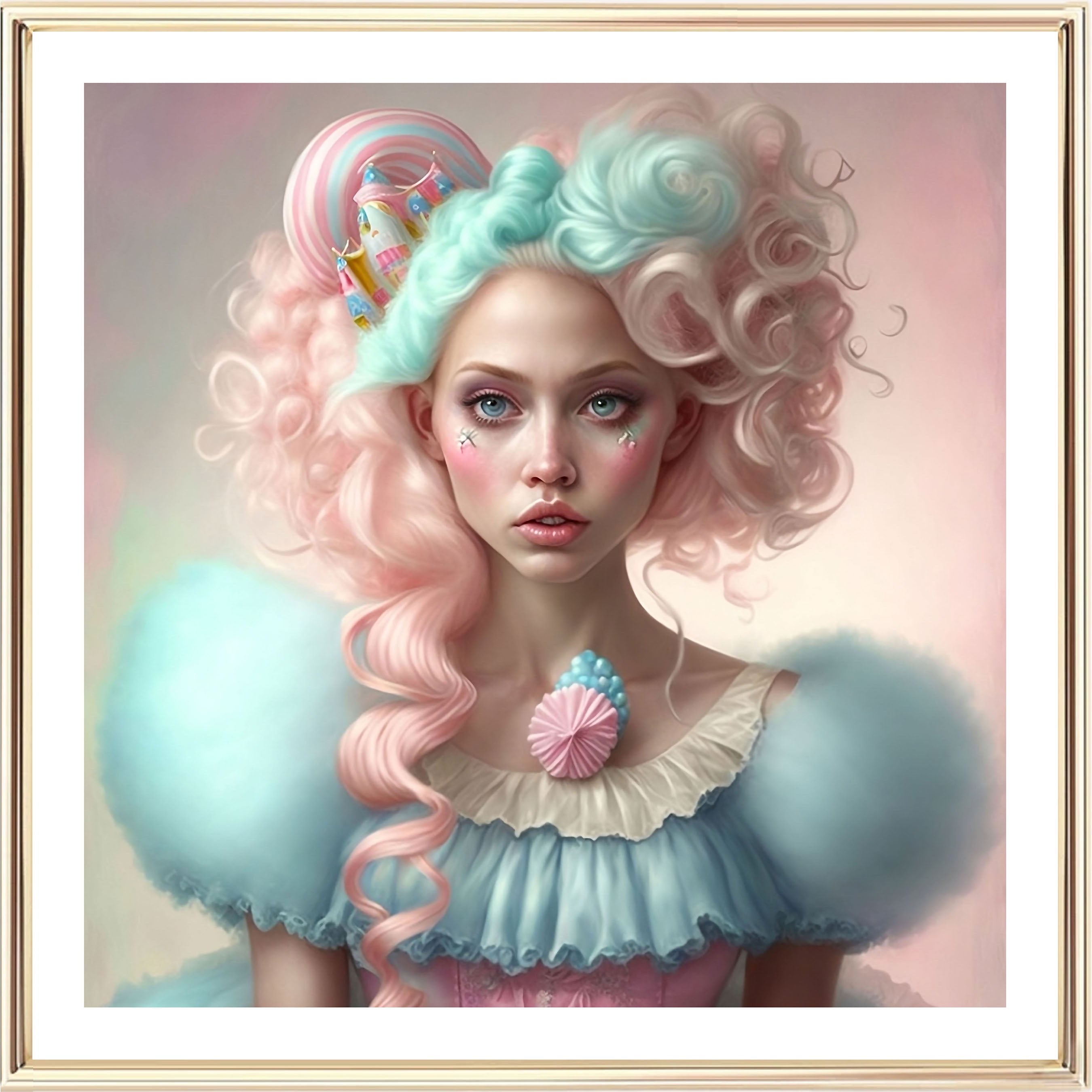 Candy Girl Art Print Jasmine and Jade Interiors