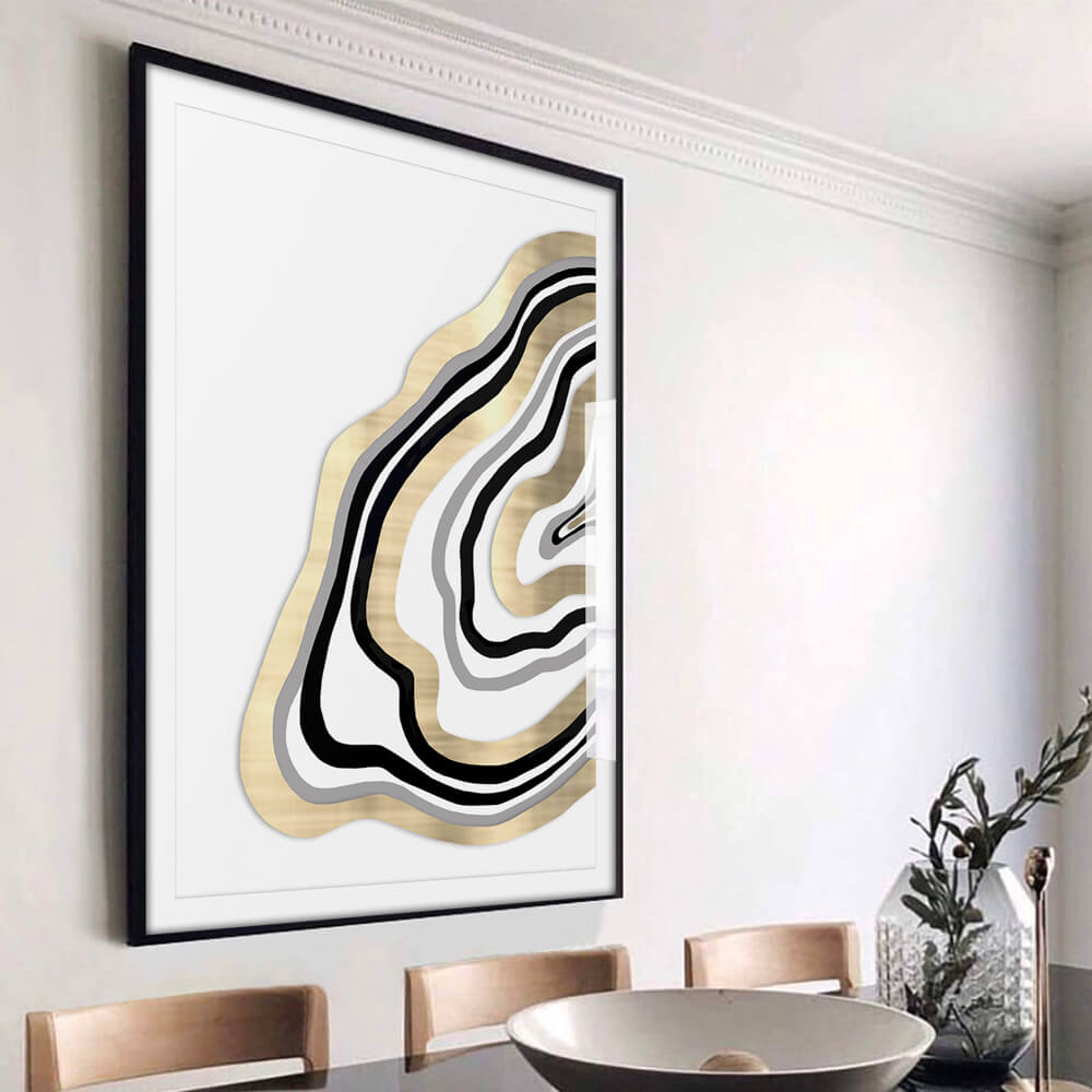 Geode Glitz Art Print (a)