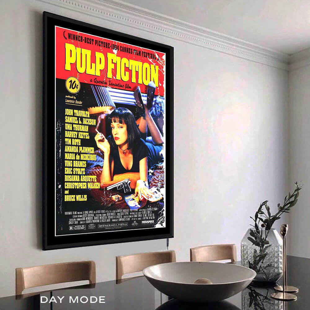 Pulp Fiction LED Movie Framed Art