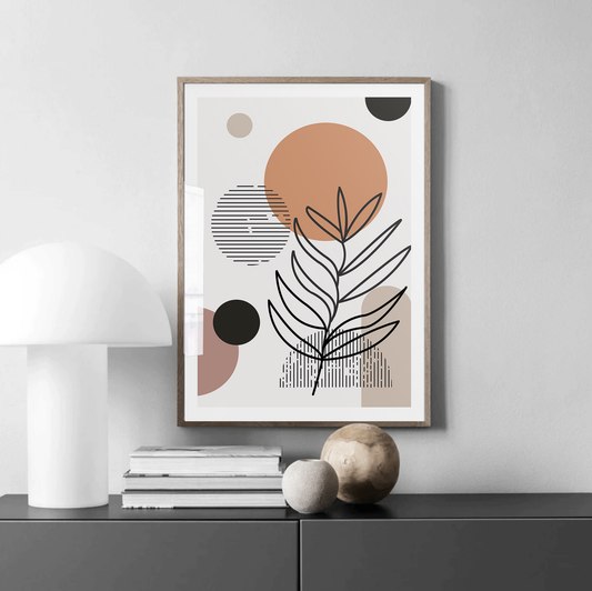 Burnt Abstract Art Print