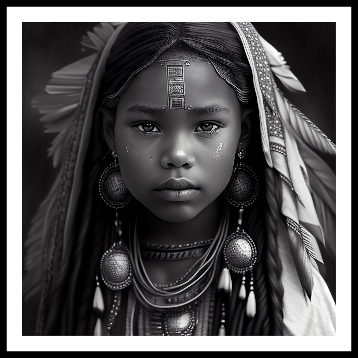 'Fearless' Apache Indian Wall Art Print