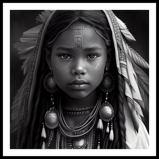 'Fearless' Apache Indian Wall Art Print
