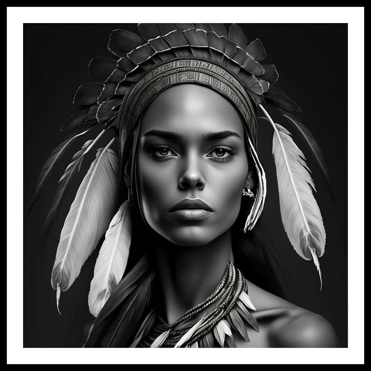'Brave' Stampa d'Arte Murale Apache Indiani