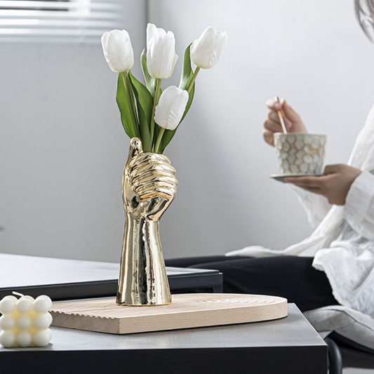 Electroplated Hand Vases - 2 Colours - Jasmine and Jade Interiors