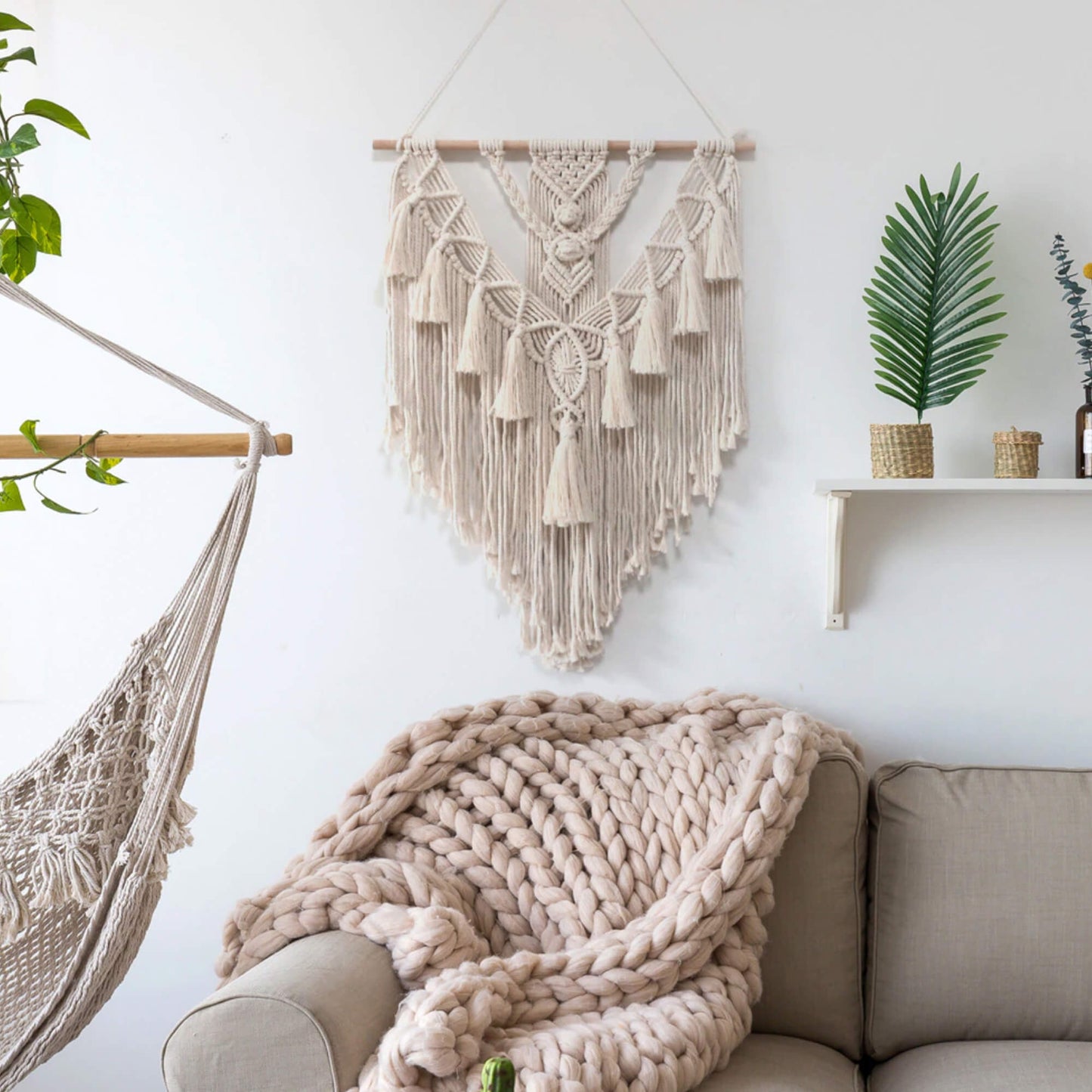 Macrame Tapestry Wall Hanging Decor