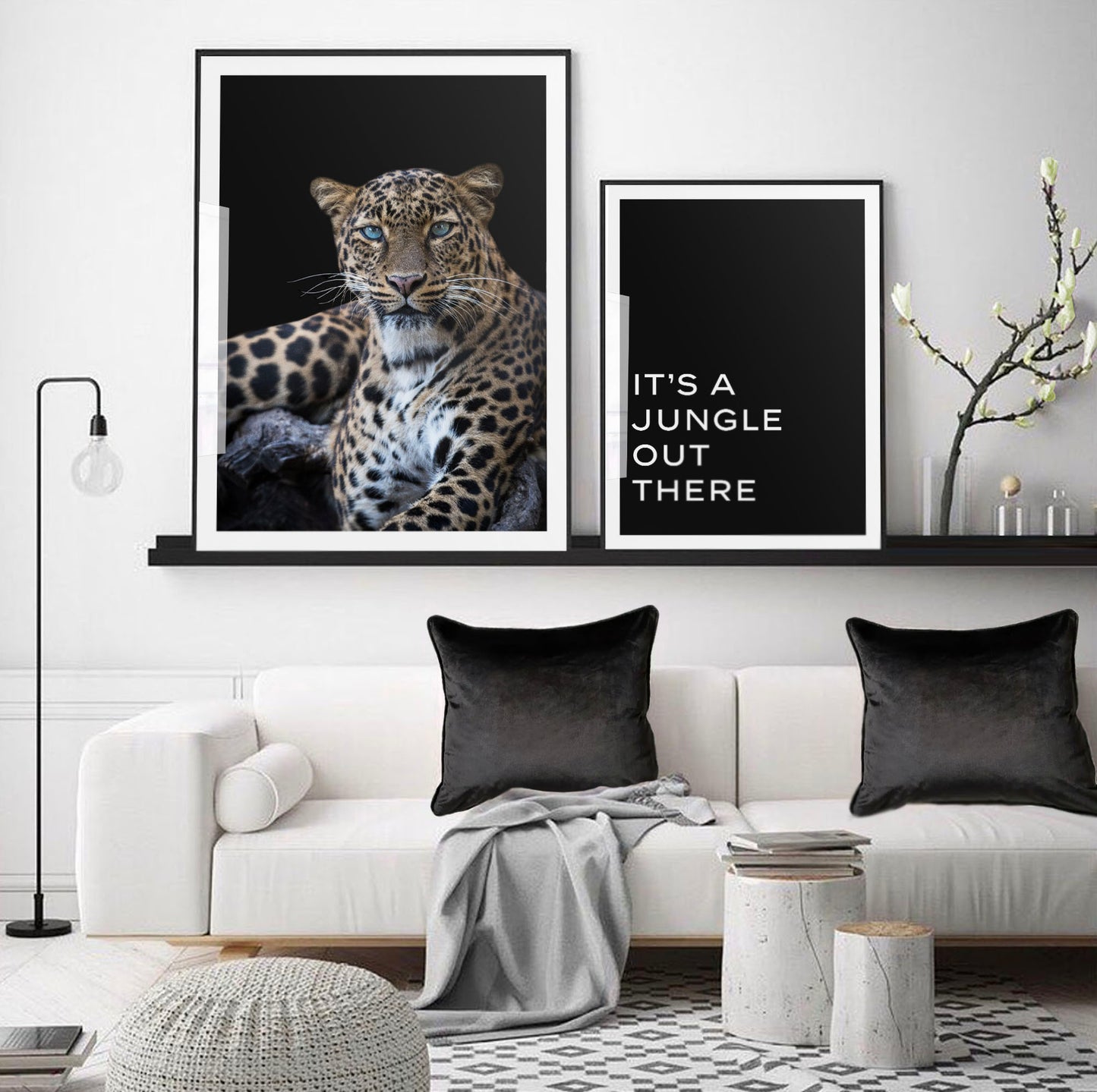 Wild Leopard Art Print - Jasmine and Jade Interiors