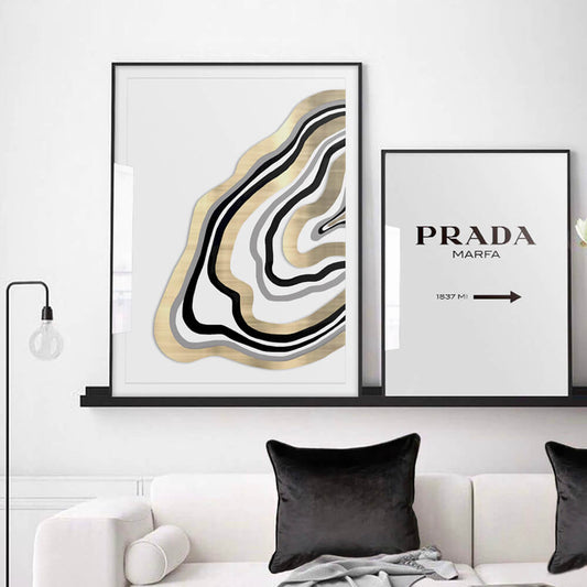 Geode Glitz Art Print (a)