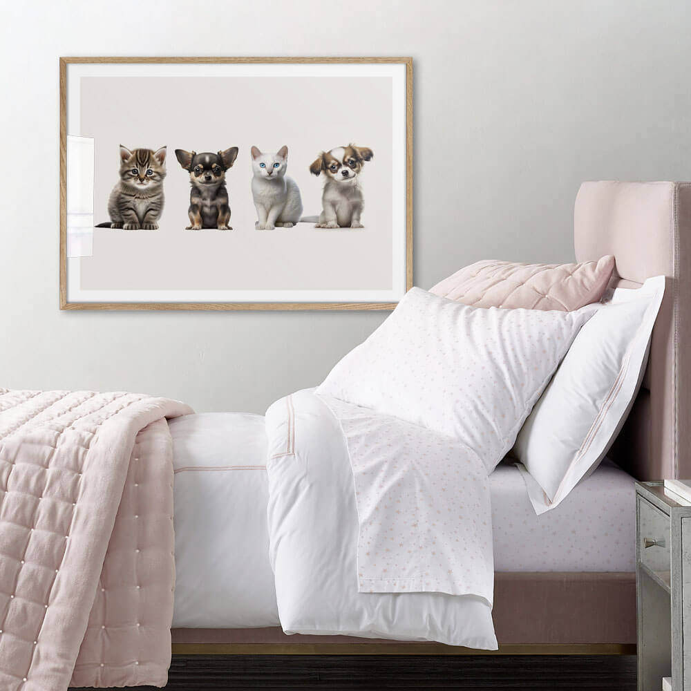 Puppies & Kittens Art Print