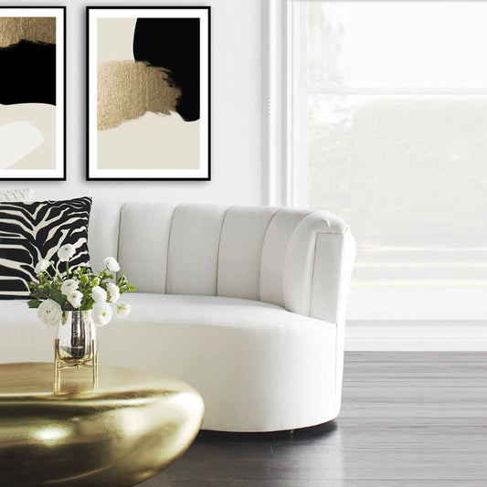 Abstract Gold , beige and black modern art print, wall art poste