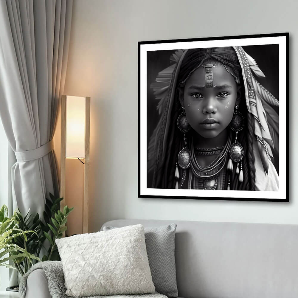 'Fearless' Apache Indian Wall Art Print