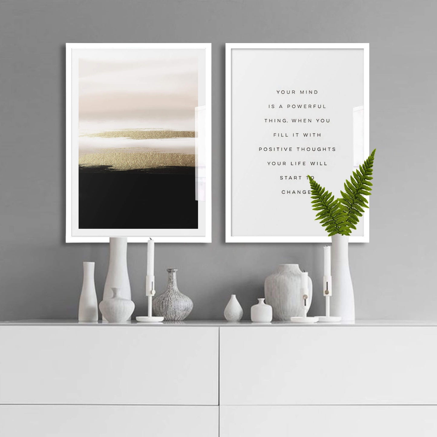 Gold Horizon (A) Art Print