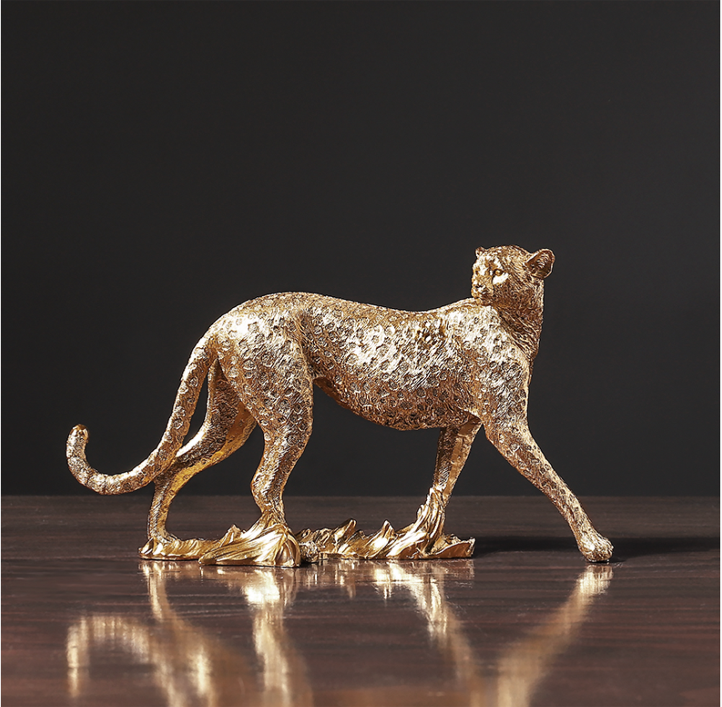 Golden Leopard Ornaments - Jasmine and Jade Interiors