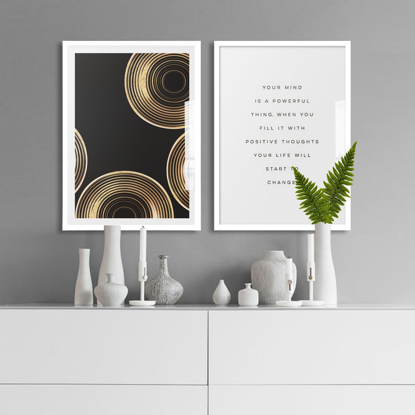 Gold Rings Art Print - Jasmine and Jade Interiors