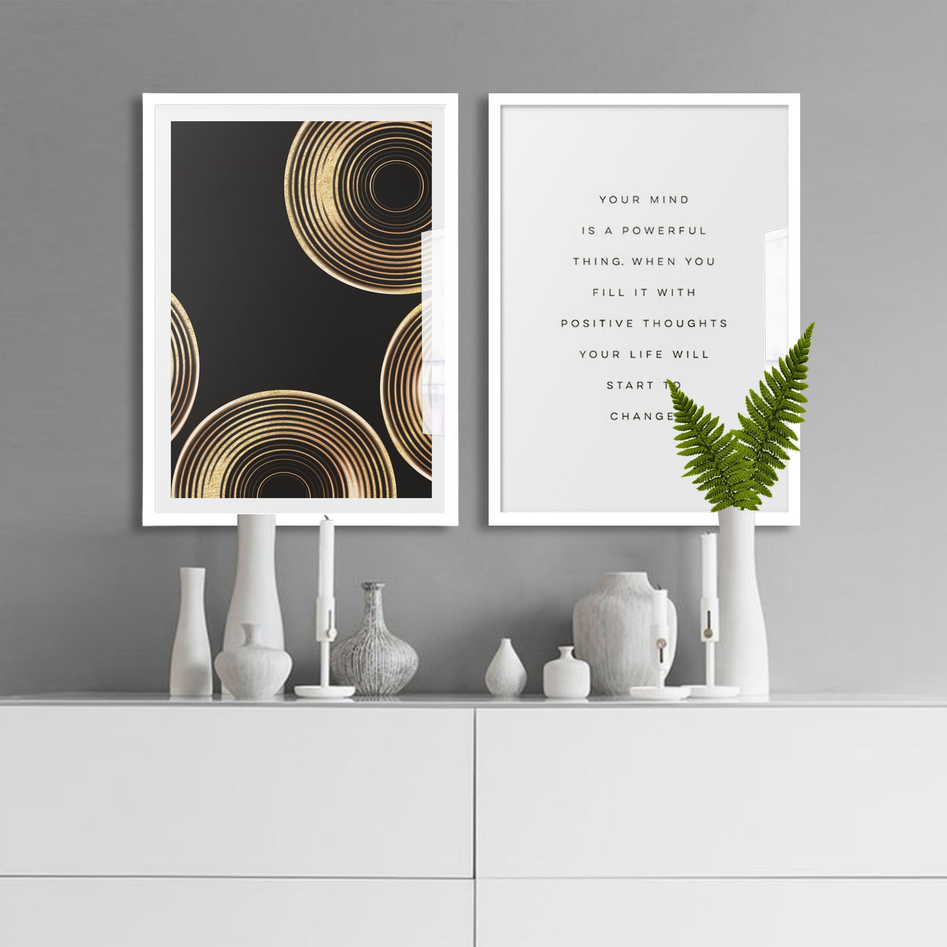 Gold Rings Art Print - Jasmine and Jade Interiors