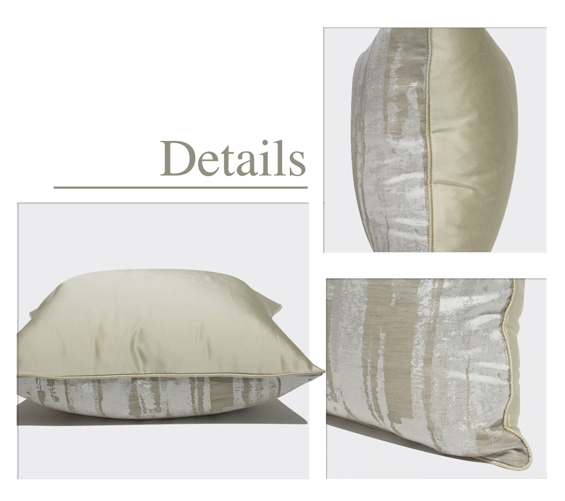 Champagne Beige Cushion - 45 x 45cm or 50 x 50cm - Jasmine and Jade Interiors