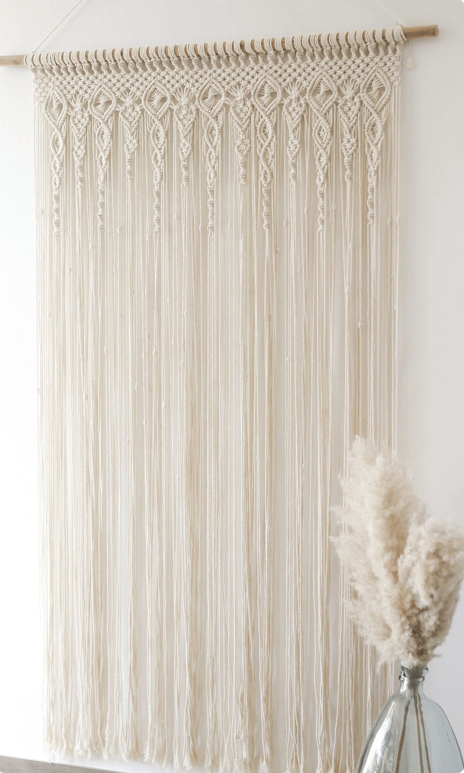 Peace Boho Macrame Tapiz Borla Cortina