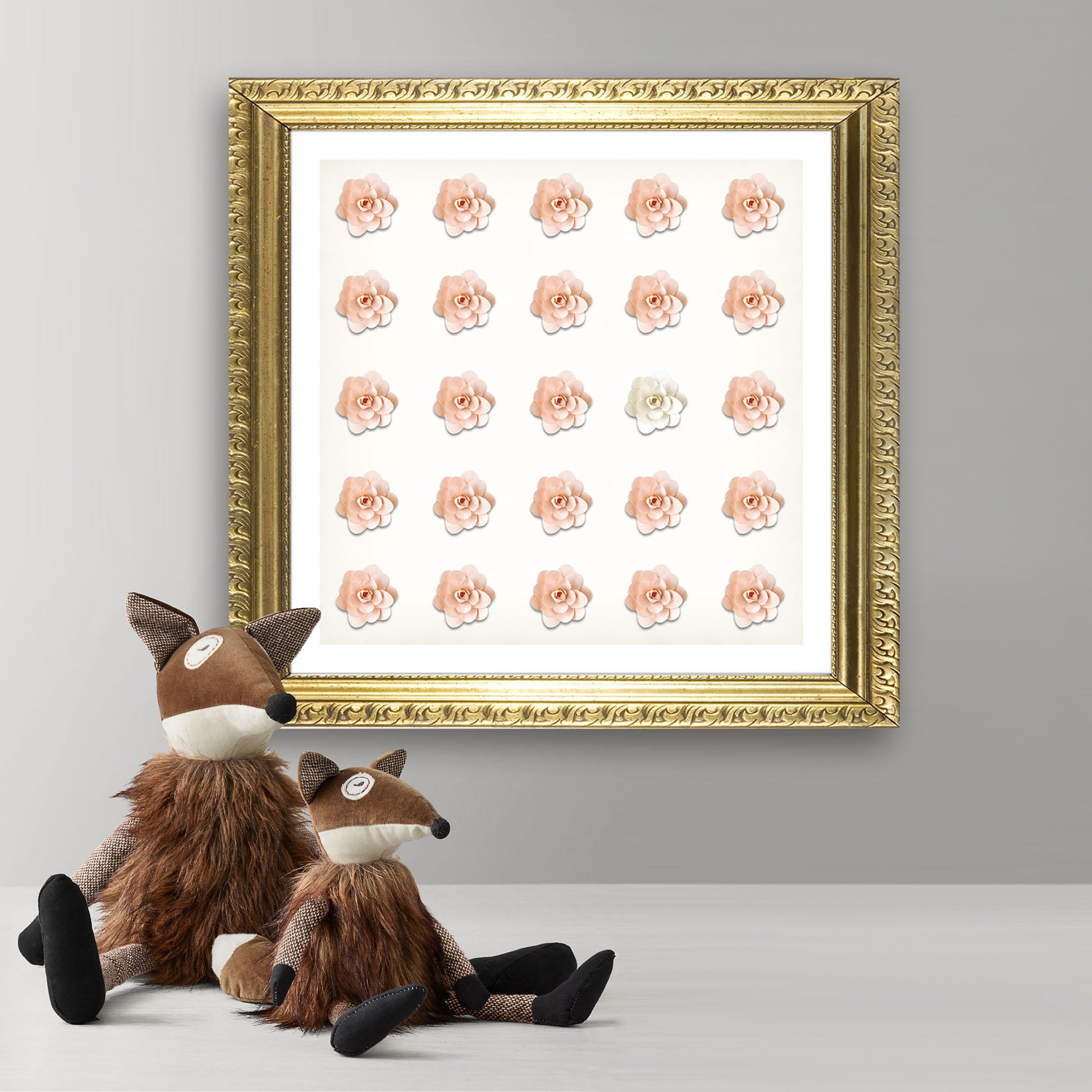Pretty 3D Rose Art Print - Jasmine and Jade Interiors